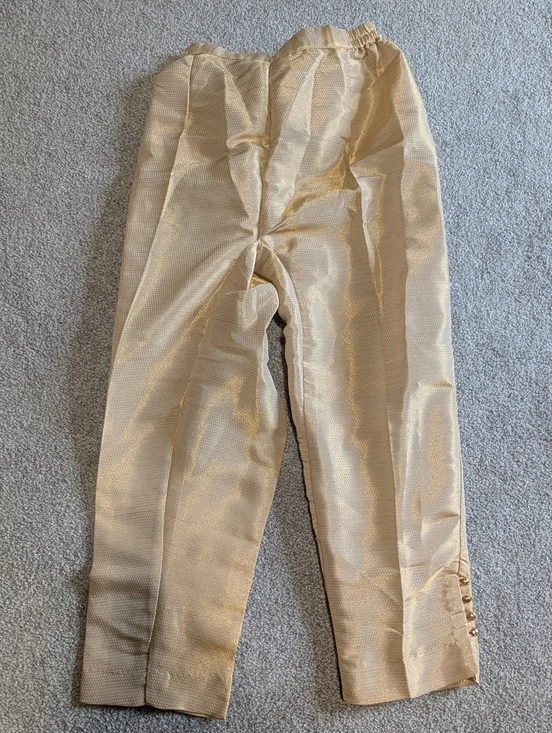 Sapphire Pakistani Kurta Set Small Peach Embroidered Formal Outfit 2 Piece - Picture 7 of 7